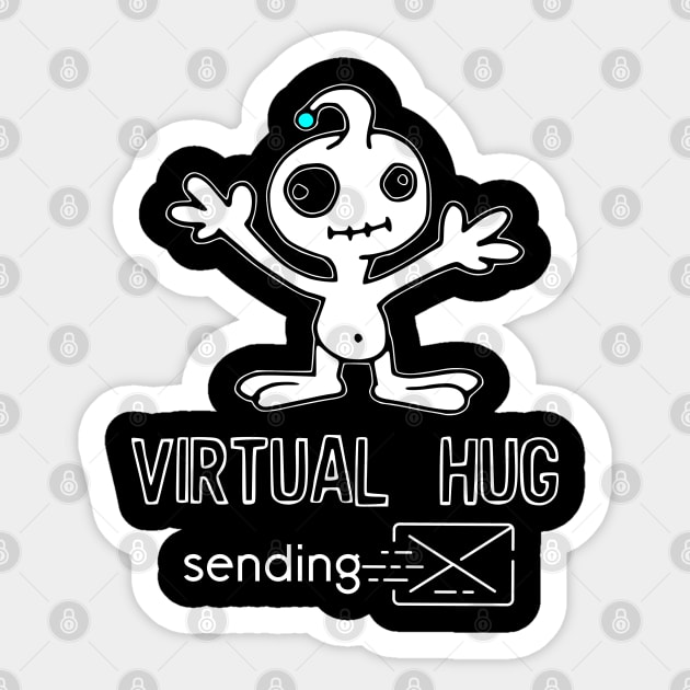 Virtual hug Sticker by afmr.2007@gmail.com